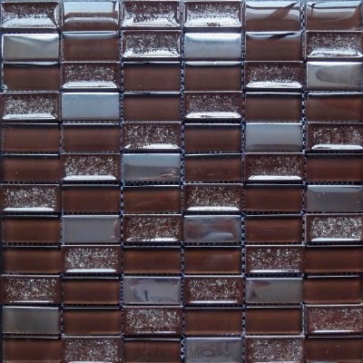 glass mixed ceramic metal mosaic KSL-16488