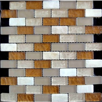 glass stone strip mosaicKSL-16503