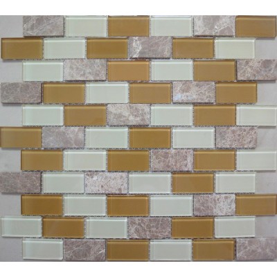 rectangle glass mixed mosaicKSL-16522