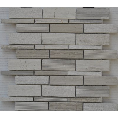 bushhammered marble mosaic KSL-151099