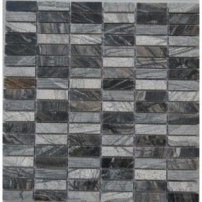 brushed & bushhammered mosaic KSL-151105