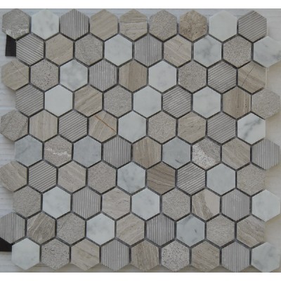 bushhammered stone mosaic KSL-151093