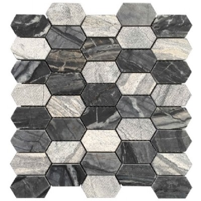 brushed marble mosaic KSL-16282