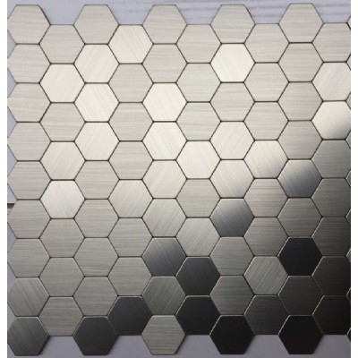Плитка мозаика шестигранная алюминиевая доска  JZL-A11