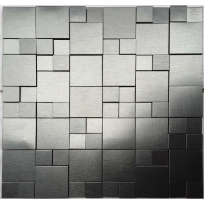 черный квадрат алюминиевая мозаика  JZL-A04