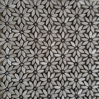 Flower Pattern Marble Mosaic KSL-M1675