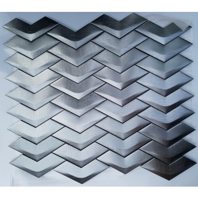 серебряный квадрат алюминиевая мозаика KSL-A16901