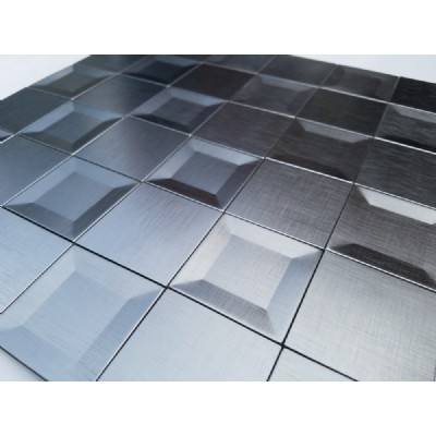 silver square aluminum mosaic  KSL-A16902