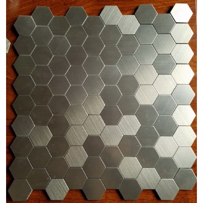silver square aluminum mosaic  KSL-A16903