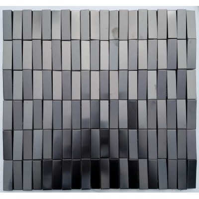 negro cepillado mosaico de acero inoxidable KSL-S16901