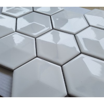 Hexágono mosaico de porcelana KSL-C16901