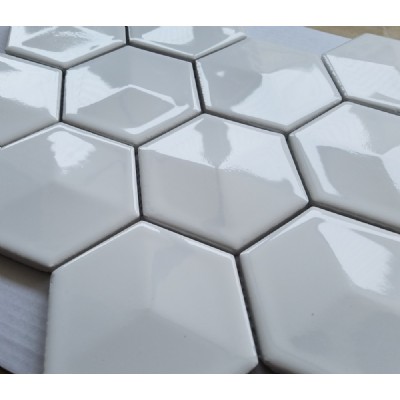 Hexagon Porcelain Mosaic KSL-C16901