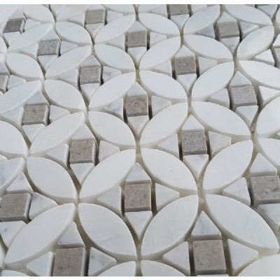 Flower Pattern Marble Mosaic KSL-M1676