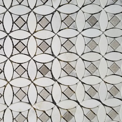 Flower Pattern Marble Mosaic KSL-M1683