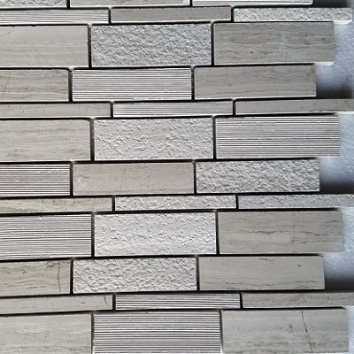 Split - Face Bricks Marble Mosaic KSL-1511693