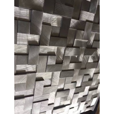 silver square aluminum mosaic  JZL-A17123