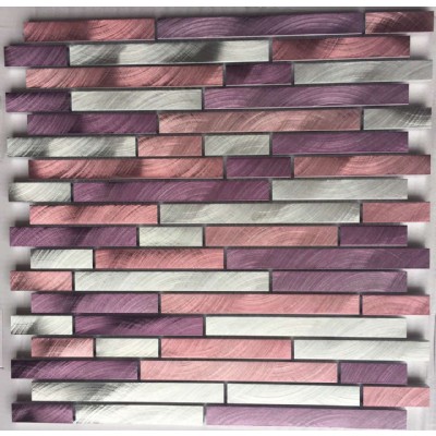 silver square aluminum mosaic  JZL-A17122