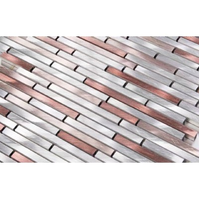 silver square aluminum mosaic  JZL-A17122