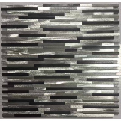 silver square aluminum mosaic  JZL-A17128