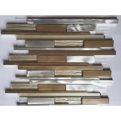 silver square aluminum mosaic  JZL-A17130