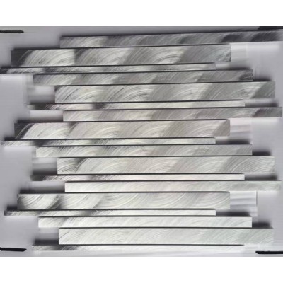серебряный квадрат алюминиевая мозаика JZL-A17132