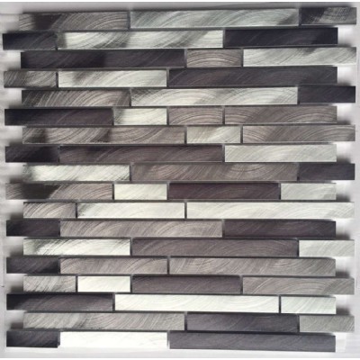 silver square aluminum mosaic  JZL-A17129