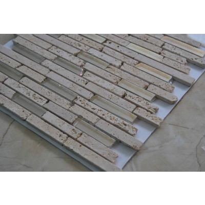 marble mixed glass mosaic GM17137