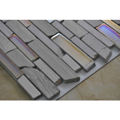 marble mixed glass mosaic GM17138