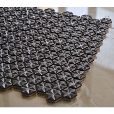 silver square aluminum mosaic  JZL-A17142