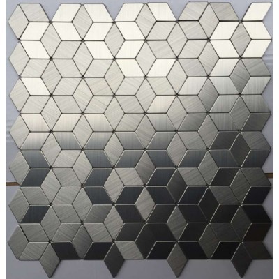 Плитка мозаика Ромб алюминиевая доска JZL-A10
