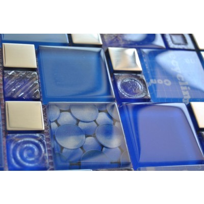 baldosas de vidrio mosaico de metal mixto GM17146