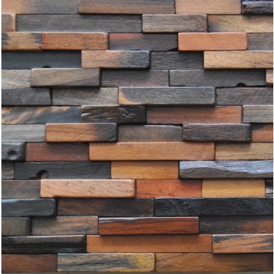 Wood mosaic wall tile KSL-MC5163