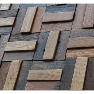 Wood mosaic wall tile KSL-MC91148