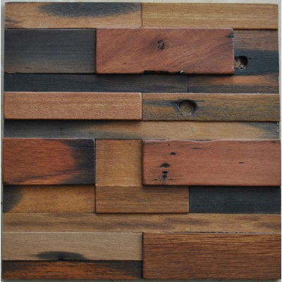 Wood mosaic wall tile KSL-MC9021B