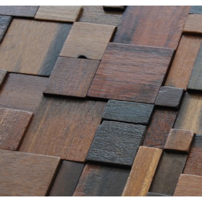 Wood mosaic wall tile KSL-MC100402