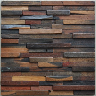 Wood mosaic wall tile KSL-MC5172