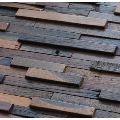 Wood mosaic wall tile KSL-MC5172