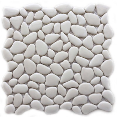 White Recycled Glass Mosaic KSL-17172