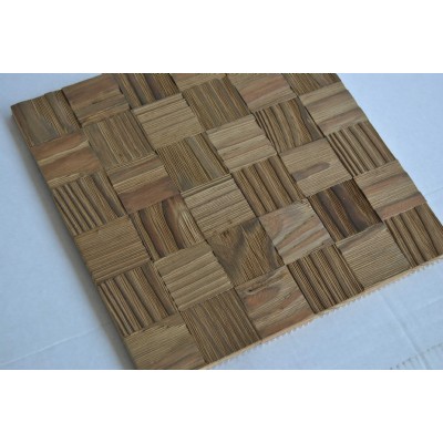 El panel de pared 3D, mosaico de madera de pino KSL-DM02011