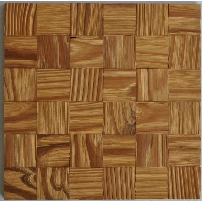 El panel de pared 3D, mosaico de madera de pino KSL-DM02012