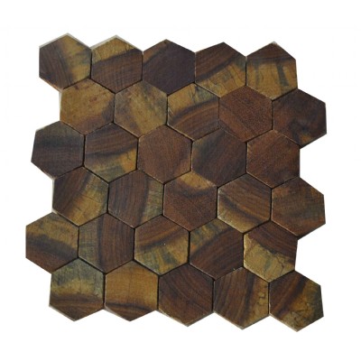 3D Pine wood wall mosaic panel DM43HR43