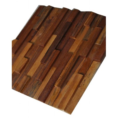 3D Pine wood wall mosaic panel DMC40HR40