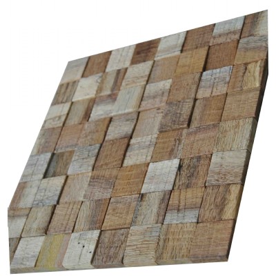 3D Pine wood wall mosaic panel DM32HR32