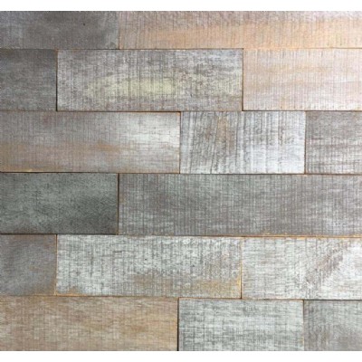 3D Pine wood wall mosaic panel DMPHAIM5