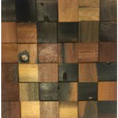3D Pine wood wall mosaic panel DM4 HMB4