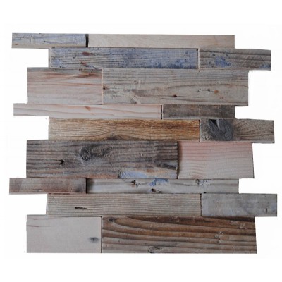 3D Pine wood wall mosaic panel DM45HR45