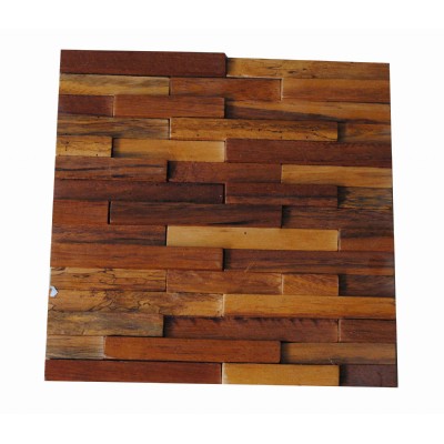 3D Pine wood wall mosaic panel DMC40HR40